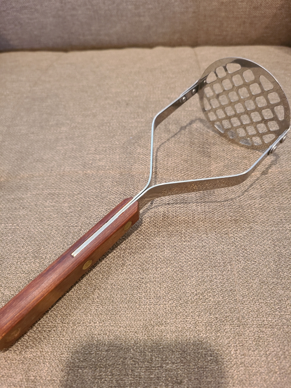 Vintage Robinson Knife Company stainless steel potato masher